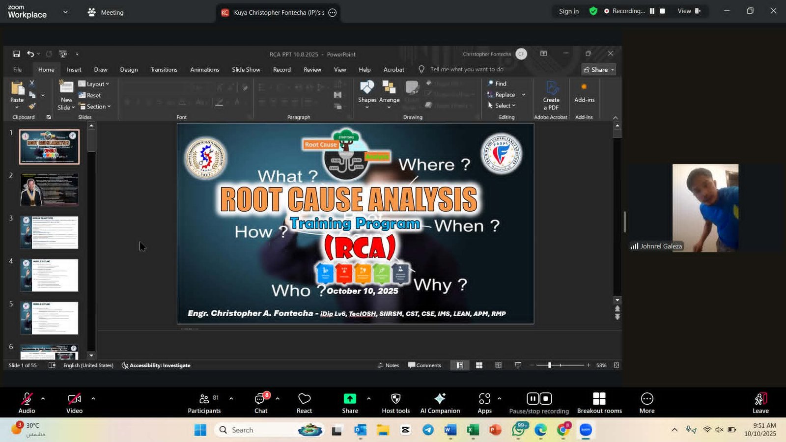 ONLINE TRAINING ROOT CAUSE ANALYSIS
